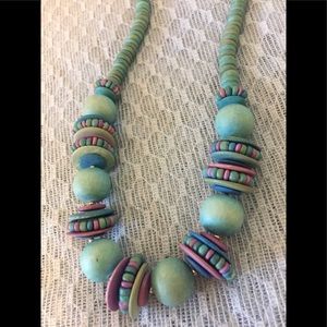 Gorgeous Wood Bead Necklace